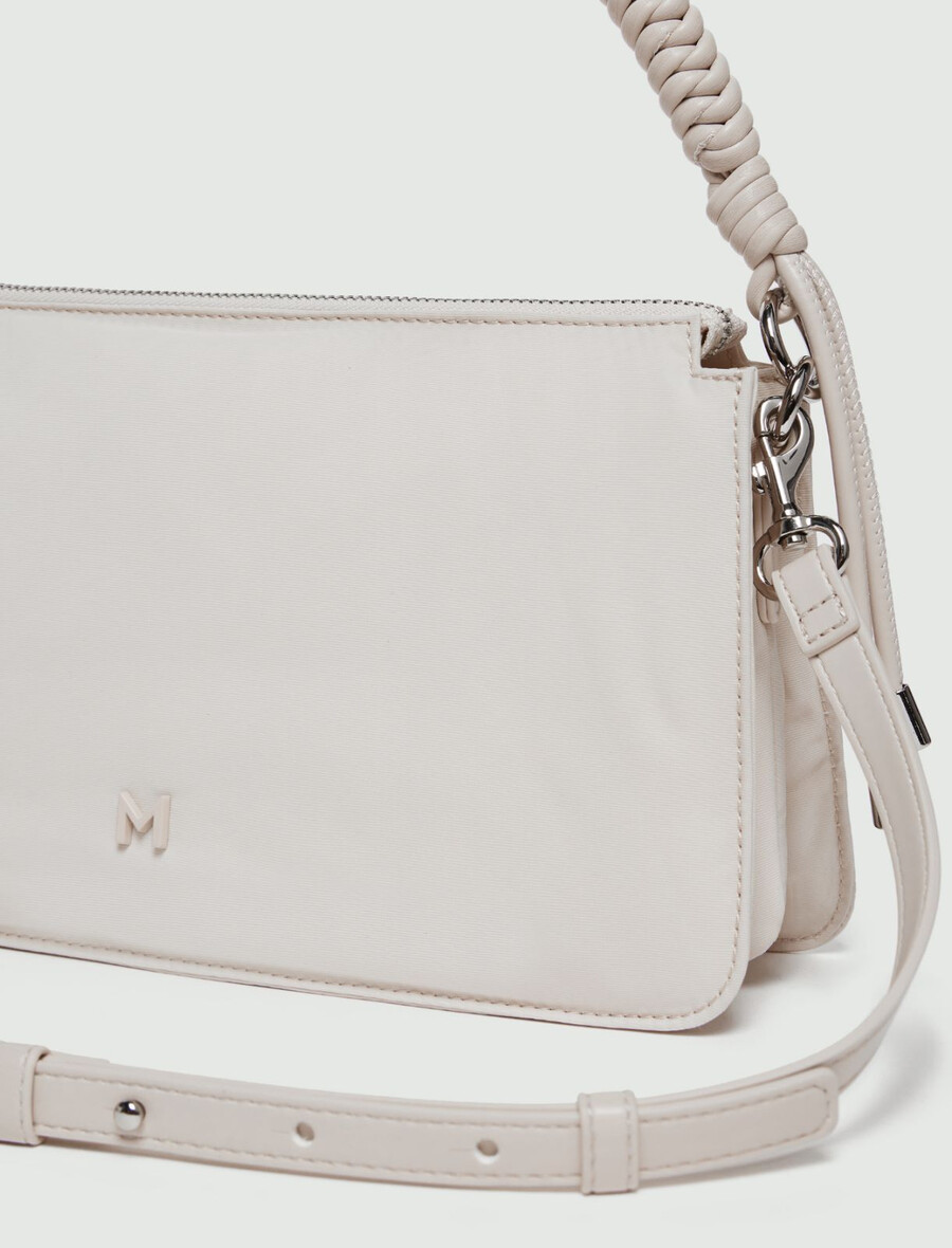 gepolsterte handtasche – elfenbein