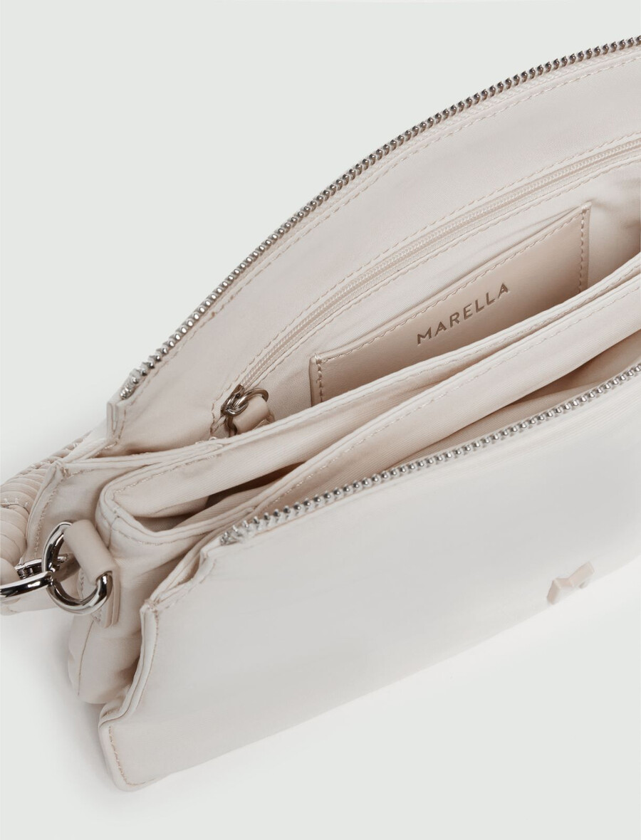 gepolsterte handtasche – elfenbein