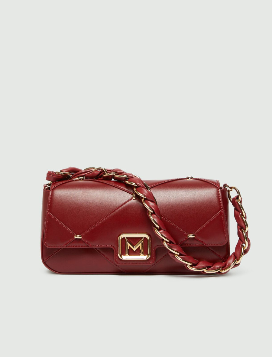 le muse mittelgroße tasche mit rautenmuster - bordeaux