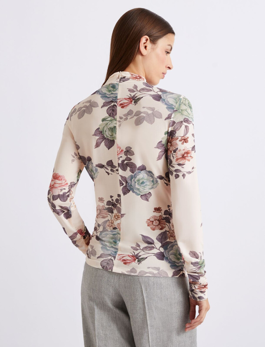 bedrucktes jersey-t-shirt - powder
