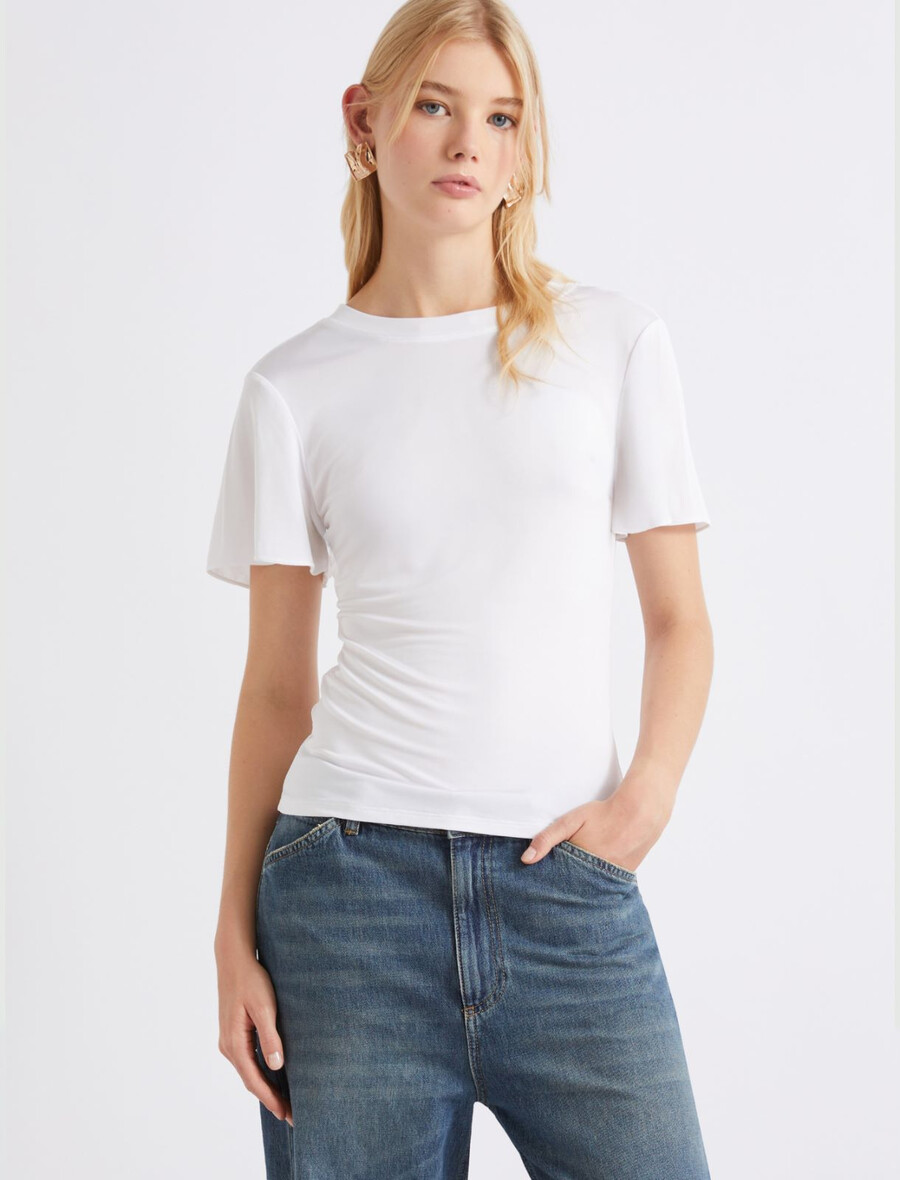 viskose-jersey-t-shirt - weiss