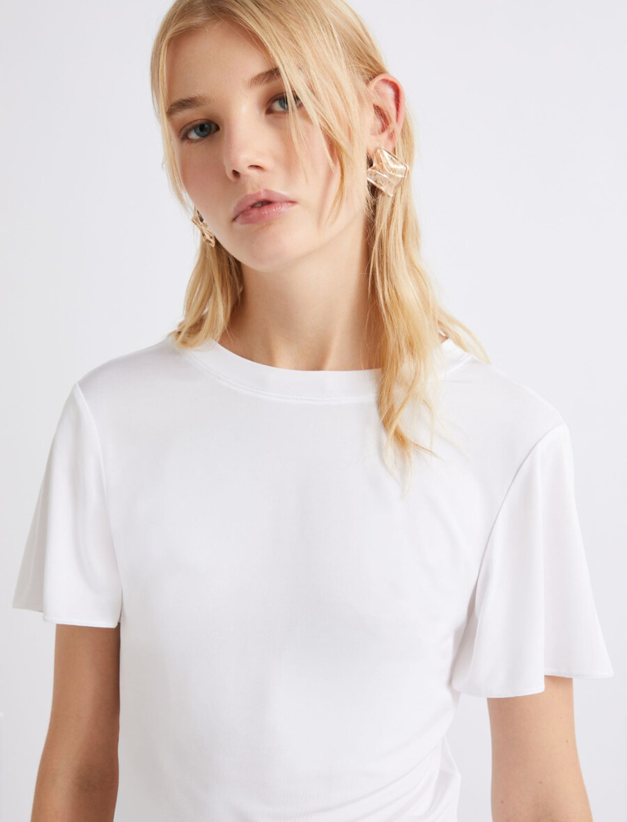 viskose-jersey-t-shirt - weiss