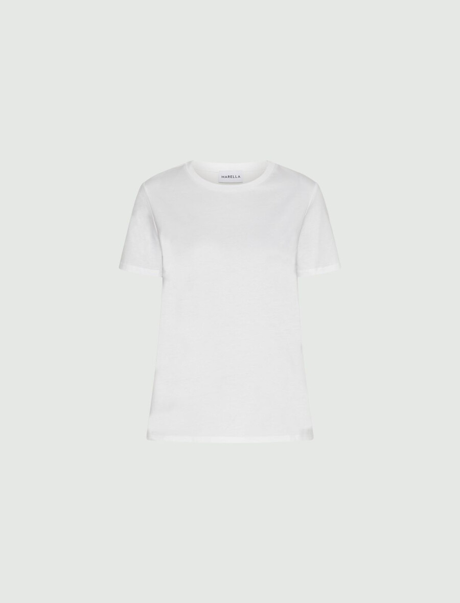 jersey-t-shirt - optisches weiss