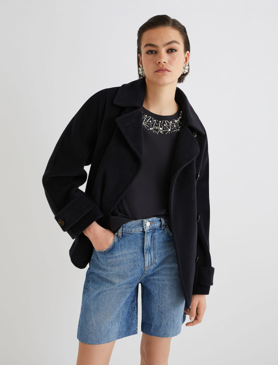 kristall-t-shirt - schwarz