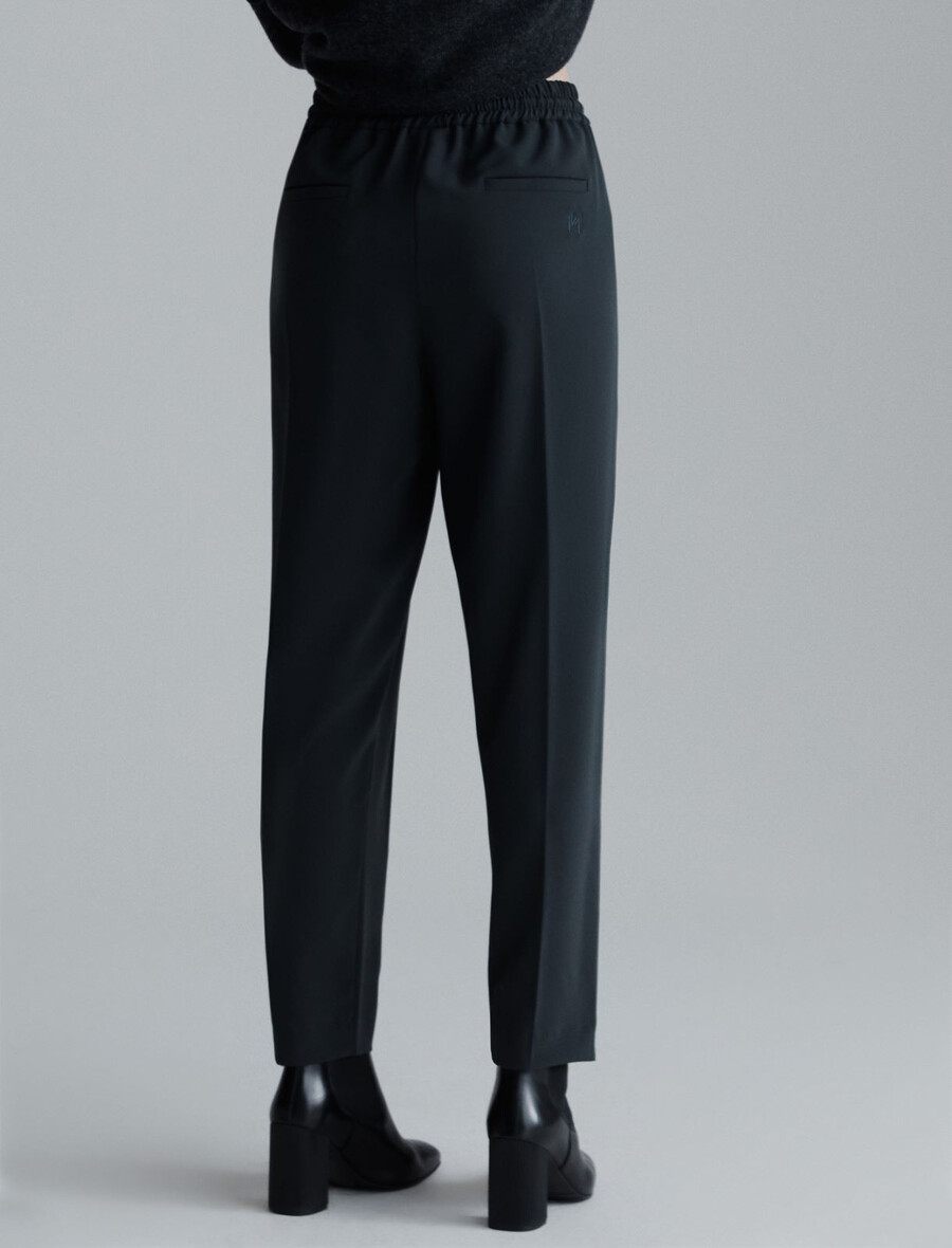 jogginghose aus stretch-twill – dunkelgrau